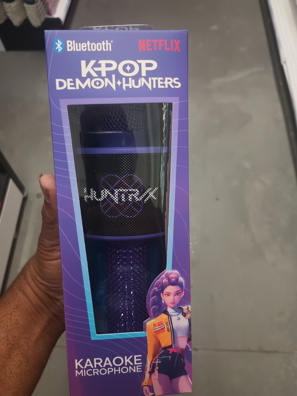 K-Pop Demon Hunters Purple Bluetooth Karaoke Microphone